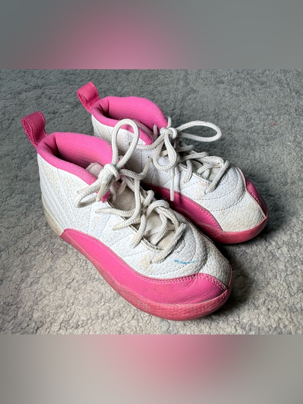 Nike Air Jordan 12 XII Retro TD Vivid Pink Toddler Kids Size 10c